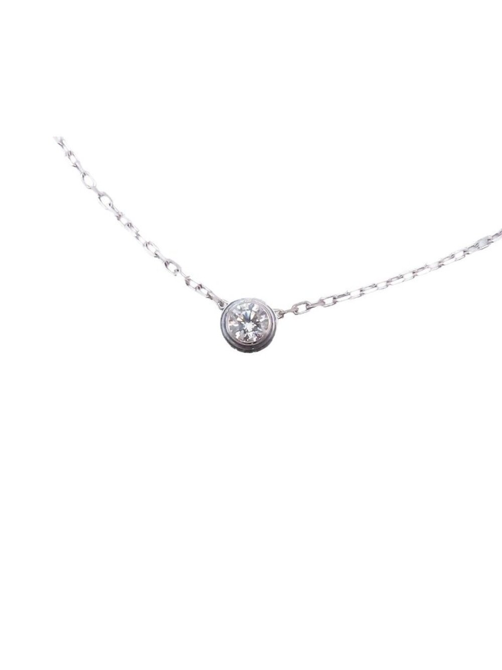 Cartier D'amour LM White Gold Diamond 18k Necklace